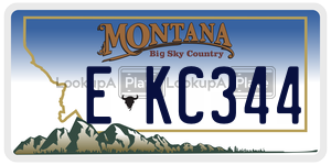 EKC344  license plate in MT