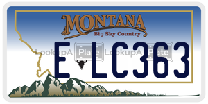 ELC363  license plate in MT