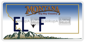 ELF  license plate in MT