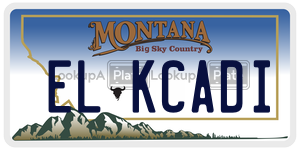 ELKCADI  license plate in MT