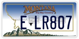 ELR807  license plate in MT