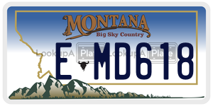 EMD618  license plate in MT