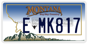 EMK817  license plate in MT