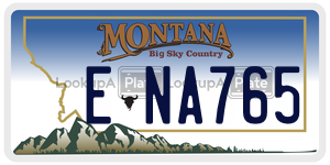 ENA765  license plate in MT
