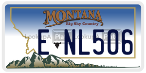 ENL506  license plate in MT