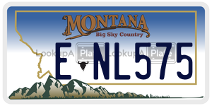 ENL575  license plate in MT