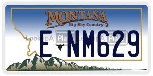 ENM629  license plate in MT