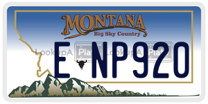 ENP920  license plate in MT