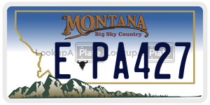 EPA427  license plate in MT