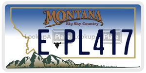 EPL417  license plate in MT