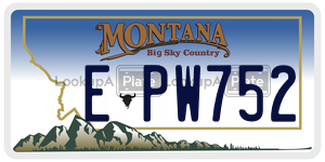 EPW752  license plate in MT