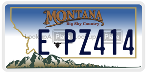 EPZ414  license plate in MT