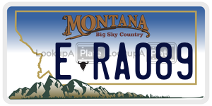 ERA089  license plate in MT
