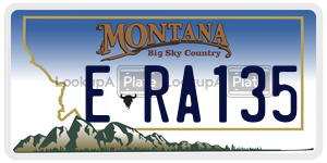 ERA135  license plate in MT