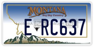 ERC637  license plate in MT