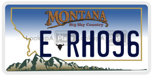 ERH096  license plate in MT