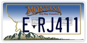 ERJ411  license plate in MT