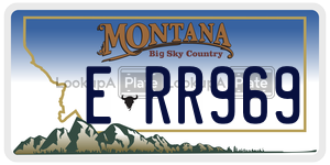 ERR969  license plate in MT