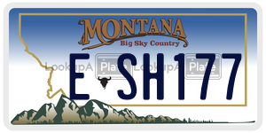 ESH177  license plate in MT