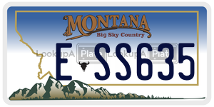 ESS635  license plate in MT