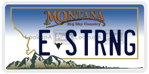 ESTRNG  license plate in MT