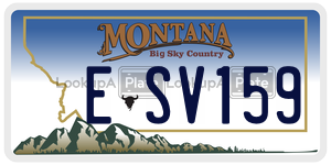 ESV159  license plate in MT