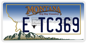 ETC369  license plate in MT