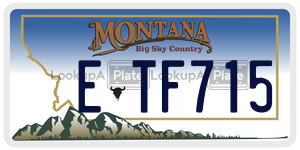 ETF715  license plate in MT