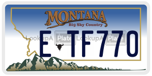 ETF770  license plate in MT