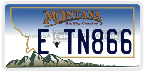ETN866  license plate in MT