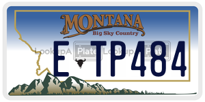 ETP484  license plate in MT