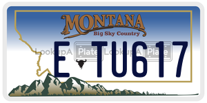 ETU617  license plate in MT