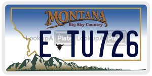 ETU726  license plate in MT