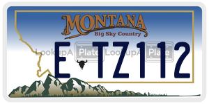 ETZ112  license plate in MT