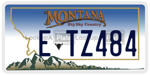 ETZ484  license plate in MT