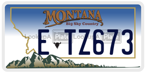 ETZ673  license plate in MT