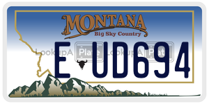 EUD694  license plate in MT