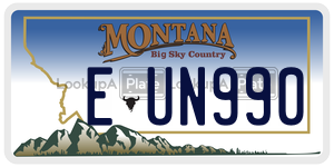 EUN990  license plate in MT
