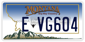 EVG604  license plate in MT