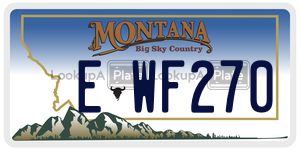 EWF270  license plate in MT