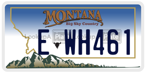 EWH461  license plate in MT