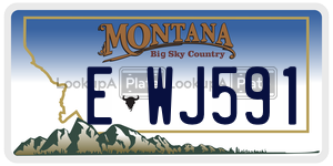 EWJ591  license plate in MT