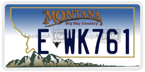 EWK761  license plate in MT