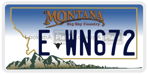 EWN672  license plate in MT