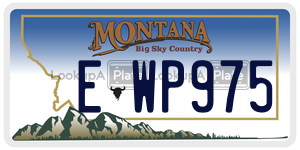 EWP975  license plate in MT