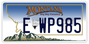 EWP985  license plate in MT