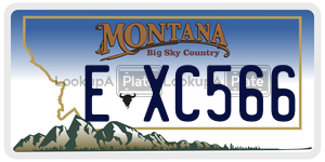 EXC566  license plate in MT