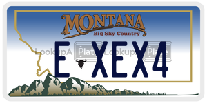 EXEX4  license plate in MT