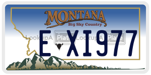 EXI977  license plate in MT