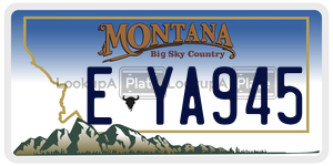 EYA945  license plate in MT